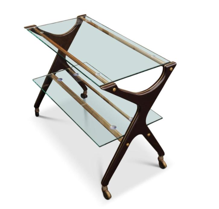 Cocktail Trolley by Ico Parisi 1960's, Antiek en Kunst, Antiek | Woonaccessoires, Ophalen of Verzenden