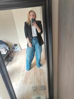 Zwarte blazer getailleerd schoudervulling L Zara, Ophalen of Verzenden, Zo goed als nieuw, Rechthoekig, Minder dan 100 cm