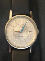 Exclusief Mercedes Horloge - Alleen bij aankoop auto!, Sieraden, Tassen en Uiterlijk, Horloges | Heren, Overige merken, Leer, Staal