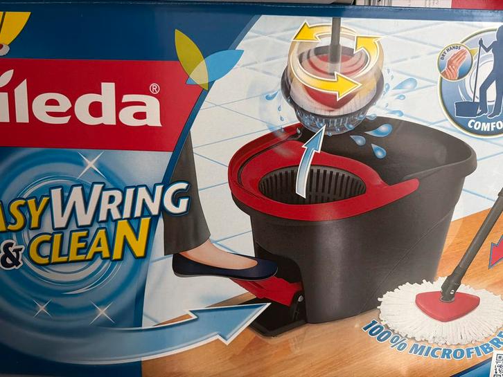 Nieuwe Vileda Easy Wring & Clean Dweilset, Huis en Inrichting, Schoonmaakartikelen, Dweilemmer, -bak, of -wagen, Ophalen