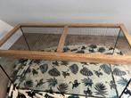 Als nieuw Hamster terrarium met deksel 80x35, Dieren en Toebehoren, Knaagdieren en Konijnen | Hokken en Kooien, Hamster, Zo goed als nieuw