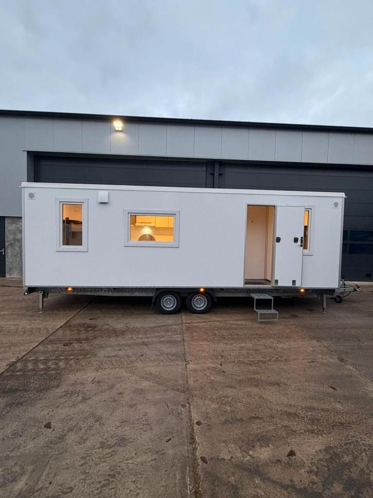 Mobiele woonunit 730 4 persoons TE KOOP, Zakelijke goederen, Machines en Bouw | Keten en Containers, Ophalen