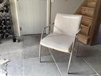 Eetkamerstoelen crème kunstleer, Huis en Inrichting, Stoelen, Ophalen, Gebruikt, Overige kleuren, Trendy