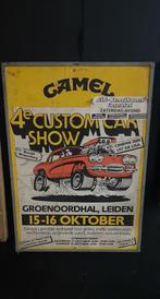 Grote oude poster Camel Custom Car jaren 70, Verzamelen, Ophalen, Gebruikt, Reclamebord
