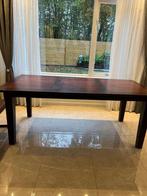 Eettafel bruin hout, Gebruikt, 200 cm of meer, Rechthoekig, 50 tot 100 cm