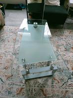 Glazen salontafel draaibaar, 100 tot 150 cm, Overige vormen, Minder dan 50 cm, 50 tot 100 cm