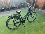 Spirit dames transportfiets , zwart , bruin zadel ., Fietsen en Brommers, Fietsen | Dames | Omafietsen, Ophalen, 47 tot 50 cm