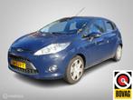 Ford Fiesta 1.6 TDCi ECOnetic Titanium, Auto's, Voorwielaandrijving, Gebruikt, Blauw, Leder en Stof