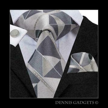 Dennis Gadgets: 100 % zijden stropdas ( 3 delig !! ) DG 3071 beschikbaar voor biedingen