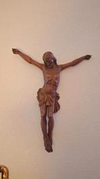 Houten Jezusbeeld aan het kruis, Antiek en Kunst, Antiek | Religie, Ophalen