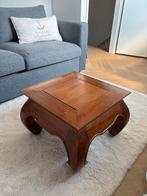 Opiumtafel van massief hout - Indonesisch, Huis en Inrichting, Tafels | Salontafels, Ophalen, Gebruikt, 50 tot 100 cm, Minder dan 50 cm