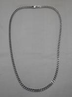 Zilveren gourmet schakel ketting nr.526, Sieraden, Tassen en Uiterlijk, Kettingen, Verzenden, Zo goed als nieuw, Zilver, Zilver