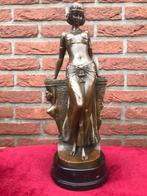 bronzen topbeeld, dame in Oosterse stijl, Antiek en Kunst, Antiek | Koper en Brons, Ophalen of Verzenden, Brons