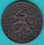 Curaçao 2½ cent 1944D Wilhelmina, Scho. 1344 in munthouder, Postzegels en Munten, Munten | Nederland, Ophalen of Verzenden, Koningin Wilhelmina