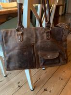 Green burry schoudertas bruin leer, Ophalen of Verzenden, Gebruikt, Grijs, Overige typen