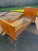 Prachtig blank houten bed, Ophalen, 90 cm, Eenpersoons, Zo goed als nieuw