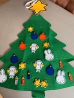 Leuke vilten kerstboom met Nijntje klittenband figuurtjes!, Diversen, Kerst, Ophalen of Verzenden, Gebruikt