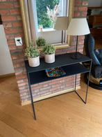 Side table mat metaal, Huis en Inrichting, Tafels | Sidetables, 25 tot 50 cm, Rechthoekig, Metaal, Zo goed als nieuw