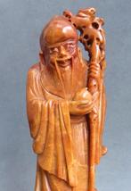 Omstreeks 1900 Spekstenen Beeld Sculptuur Chinese Wijsgeer, Antiek en Kunst, Ophalen of Verzenden