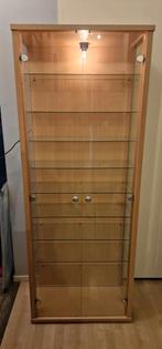 Nette vitrinekast met 9 schappen, Huis en Inrichting, Kasten | Vitrinekasten, Ophalen, 50 tot 100 cm, 150 tot 200 cm, 25 tot 50 cm