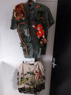 Leuk pak met jungle dieren, pet, tas en assescoires, Maat 38/40 (M), Carnaval, Ophalen of Verzenden, Kleding