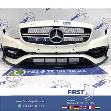 W176 A45 AMG FACELIFT VOORBUMPER 45 WIT COMPLEET AERO PAKKET beschikbaar voor biedingen