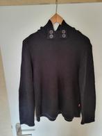 zwarte gebreide trui met capuchon maat 44, Verzenden, Zo goed als nieuw, Maat 42/44 (L), Zwart