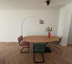 Nieuwe eettafel eiken blad - Kiezelvorm, Ophalen, Eikenhout, 50 tot 100 cm, Vijf personen of meer