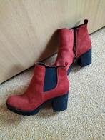 Rood oranje laarsjes als nieuw maat 40, Ophalen of Verzenden, Zo goed als nieuw, Rood