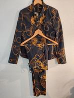 Broekpak Medium Maicazz&Zizo bruin/zwart leeuwen print ZGAN., Maicazz&Zizo, Ophalen of Verzenden, Zo goed als nieuw