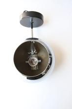 vintage industriële wand/plafondlamp van metaal, Huis en Inrichting, Lampen | Plafondlampen, Ophalen of Verzenden, Metaal