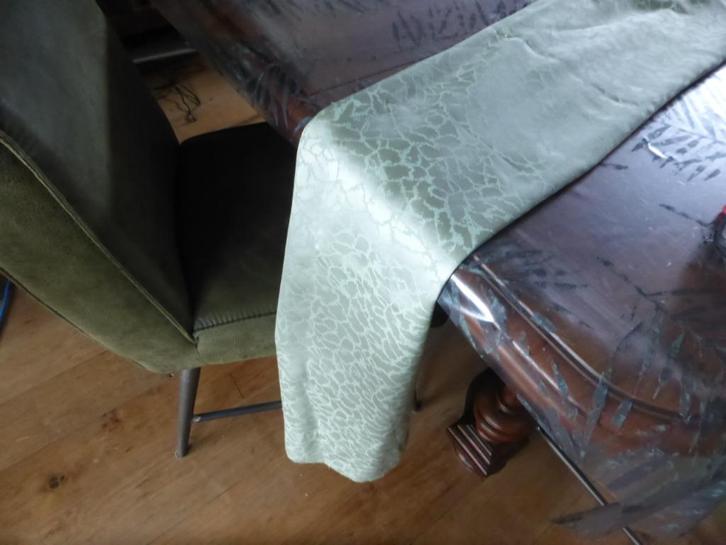 één gordijn deurgordijn met haken mint groen 65 x 190 zgan, Huis en Inrichting, Stoffering | Gordijnen en Lamellen, Zo goed als nieuw