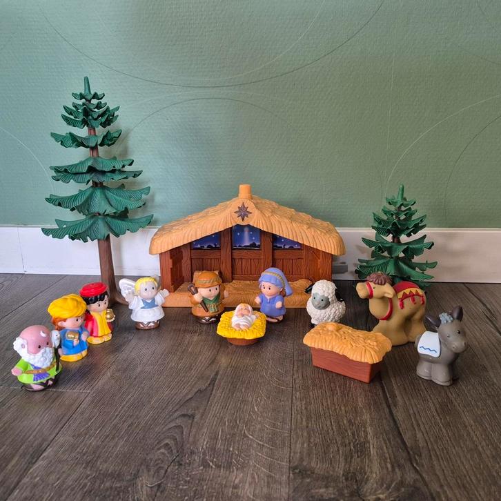 Little people stal kerst kerststal fisher price nieuwstaat, Kinderen en Baby's, Speelgoed | Fisher-Price, Zo goed als nieuw, Speelset
