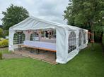 Partytent. Feesttent. heaters elektra. Statafels glazen huur, Tuin en Terras, Partytenten, Ophalen, Gebruikt, Partytent, Minder dan 4 meter