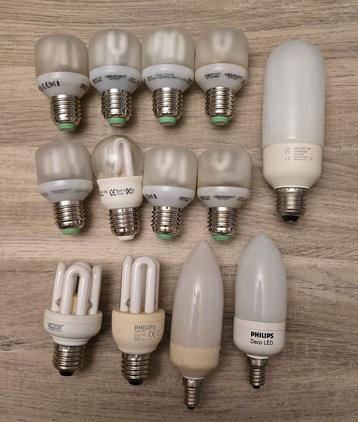 13 sruks Energie spaarlampen E27 E14 zijn beschikbaar voor biedingen