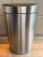 Brabantia Touch bin prullenbak 40 liter, mat rvs, Ophalen, Gebruikt, 50 tot 75 cm, 40 liter of meer