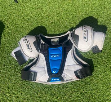 CCM Shoulder Pad IJshockey – Junior S, Wit/Blauw/Zwart beschikbaar voor biedingen