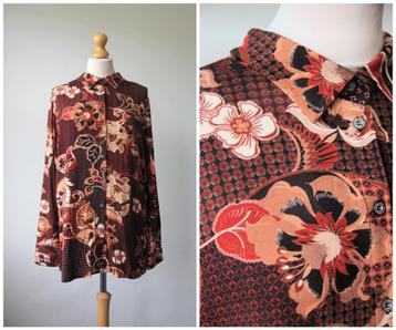NED - NIEUW / hele mooie blouse top / bruin / maat XXXL beschikbaar voor biedingen