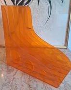 Vintage vinyl lp houder oranje kunststof Duits origineel, Ophalen of Verzenden, Gebruikt, Overige formaten