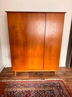 Retro Teakhouten Kledingkast, Huis en Inrichting, Kasten | Kledingkasten, Ophalen, 100 tot 150 cm, Teakhout, Zo goed als nieuw