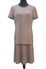 MARCCAIN jurk suède look maat 4 (40), Maat 38/40 (M), Verzenden, Beige, Zo goed als nieuw