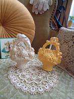 2 Vintage Pomanders Bloemenmand ** Mimosa **, Ophalen of Verzenden