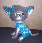 Shiny blauw-zilveren Chihuahua knuffel, Ophalen of Verzenden, Zo goed als nieuw, Hond