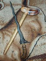 Antieke Keris Panimbal Pamor Untu Walang Yogyakarta SVD70, Verzenden