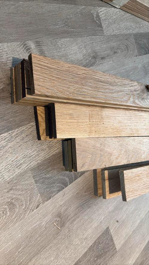 Mooi eiken latten 55x10 mm . 2,45 m lang / 2,75m lang, Doe-het-zelf en Verbouw, Hout en Planken, Zo goed als nieuw, Plank, Eiken