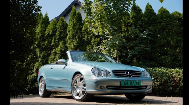 Mercedes-Benz CLK 5.0 Clk500 Cabriolet AUT 2003 Blauw, Auto's, Mercedes-Benz, Particulier, CLK, Benzine, G, Cabriolet, Automaat