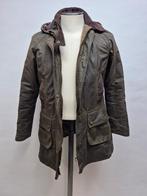Barbour dames wax jas 'Bower' maat 38, Barbour, Gedragen, Groen, Ophalen
