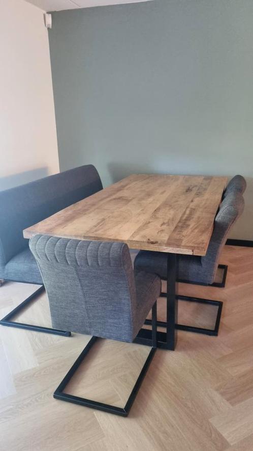 Eettafel set, Huis en Inrichting, Complete eetkamers, Gebruikt, 6 tot 8 stoelen, Ophalen