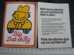 sticker blij dat ik rij glimlach anti file geen niet smiley, Verzamelen, Stickers, Verzenden, Zo goed als nieuw, Auto of Motor