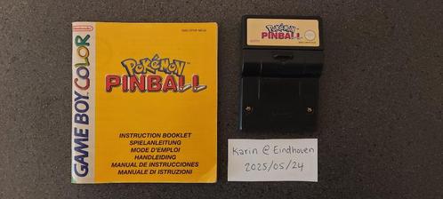 Pokemon Pinball met manual/boekje, Spelcomputers en Games, Games | Nintendo Game Boy, Gebruikt, 1 speler, Vanaf 3 jaar, Ophalen of Verzenden